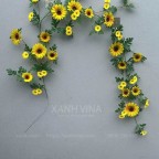 dây leo hoa hướng dương giả trang trí đẹp